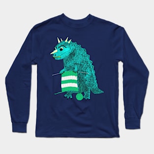 knitting dino Long Sleeve T-Shirt